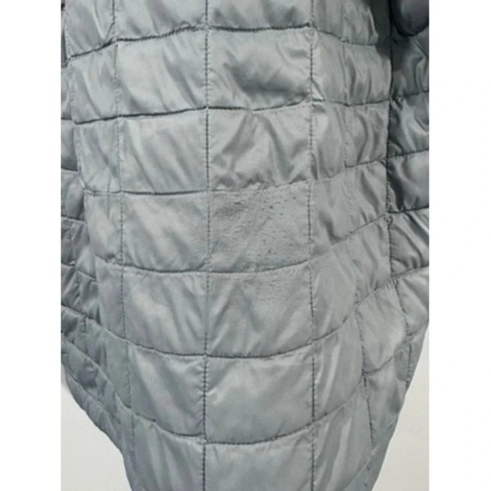 The North Face Men Thermoball Quilted Puffer Jacket Grey Full Zip Medium